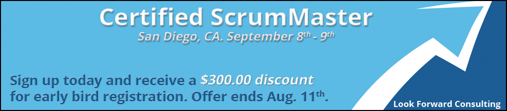 Scrum certification class, San Diego, California.